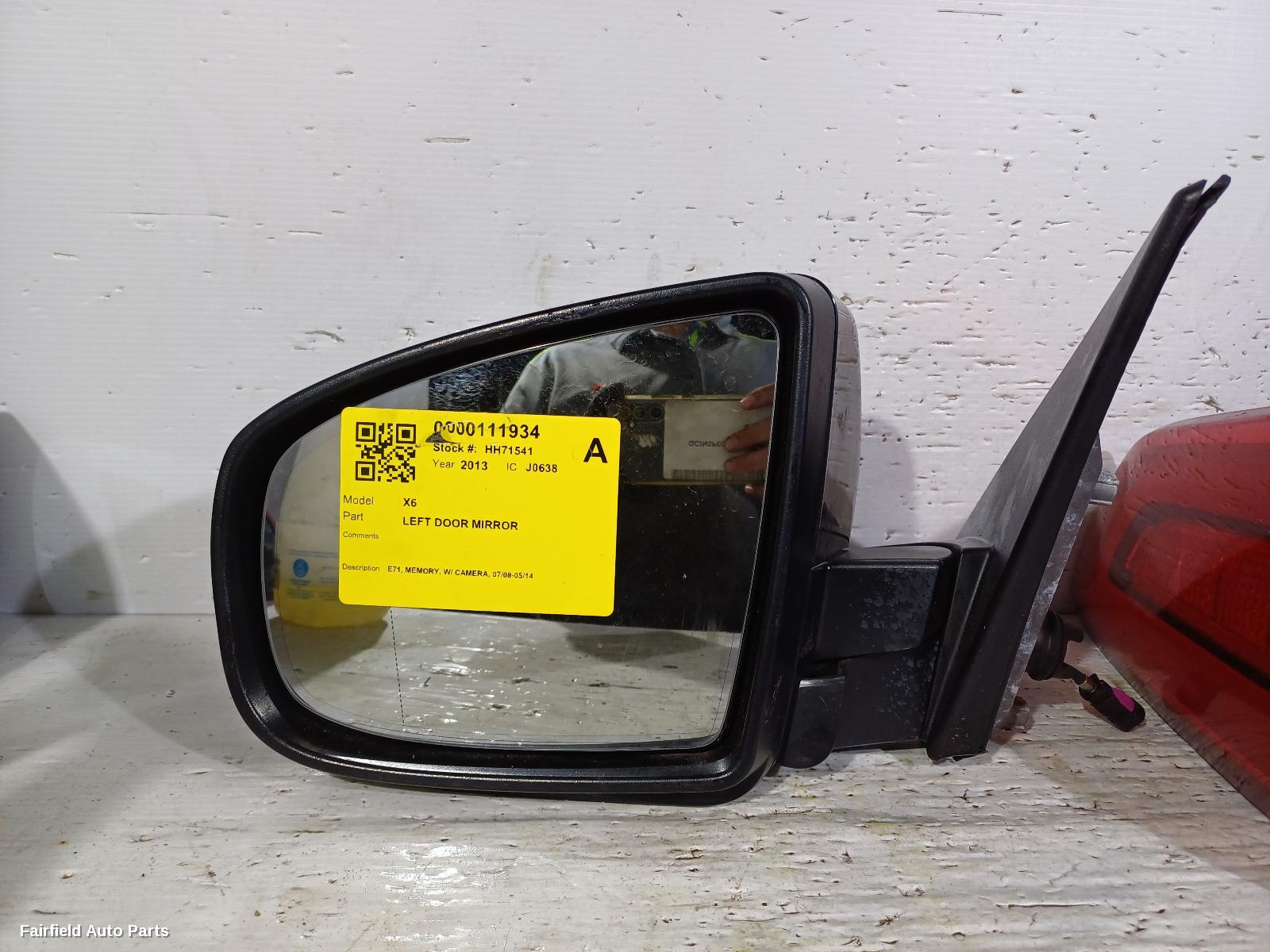2008-2014 Bmw X6 Left Door Mirror