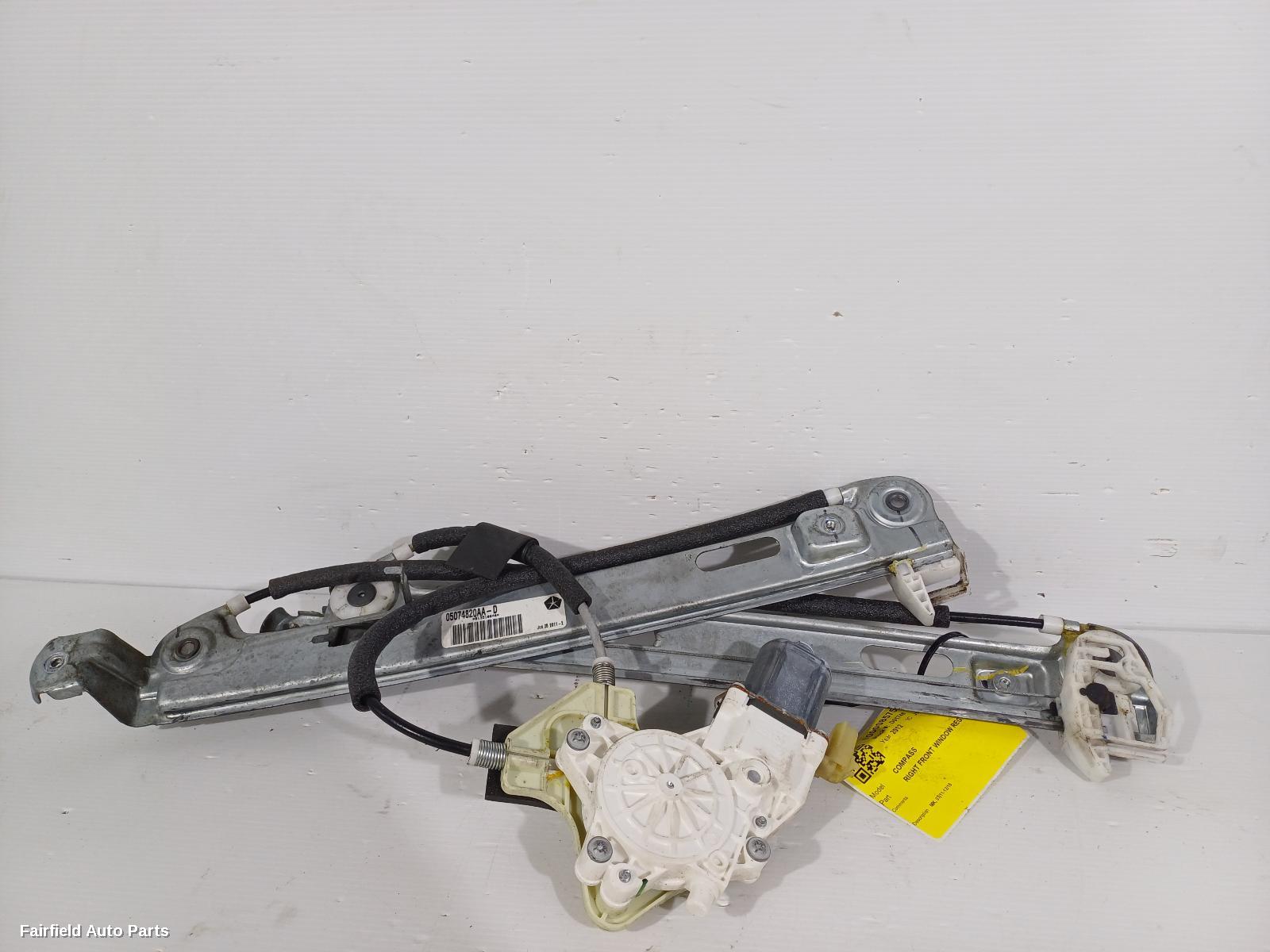 2011-2016 Jeep Compass Right Front Window Reg Motor