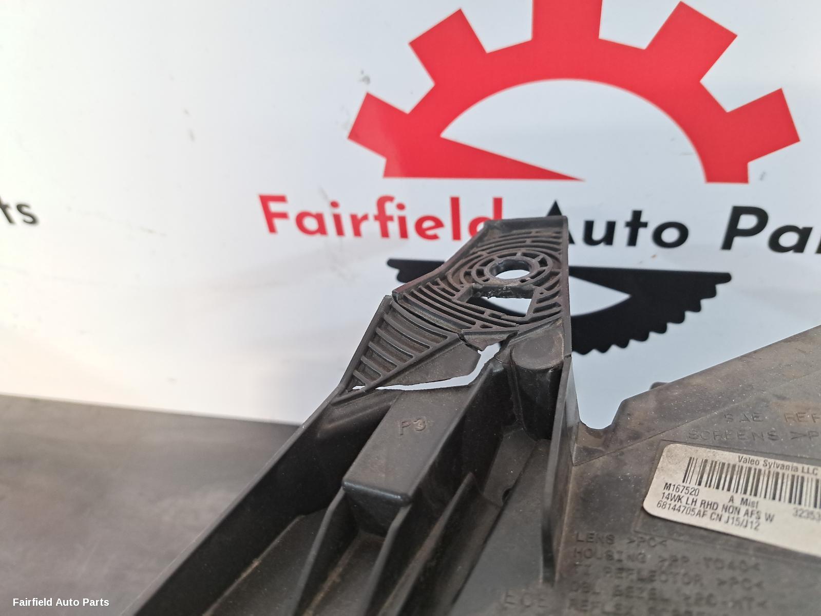 2015 Jeep Grandcherokee Left Headlamp