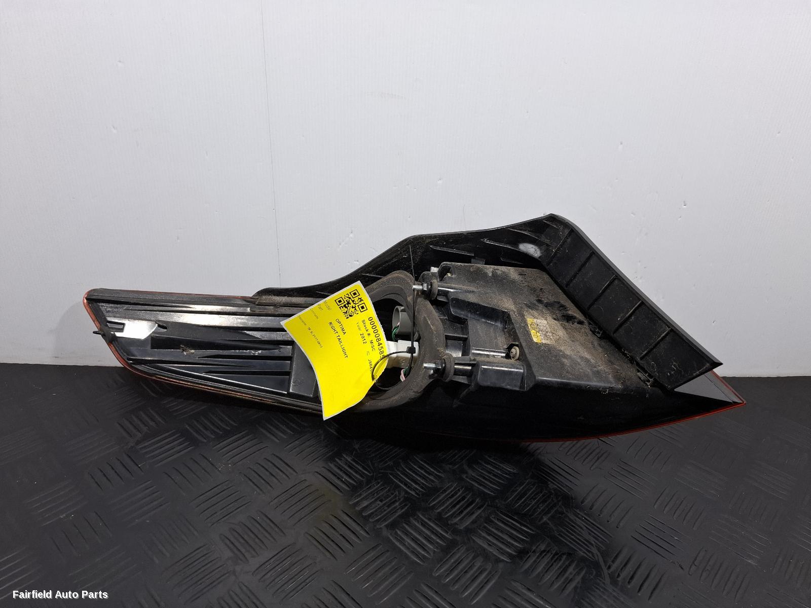 2012 Kia Optima Right Taillight