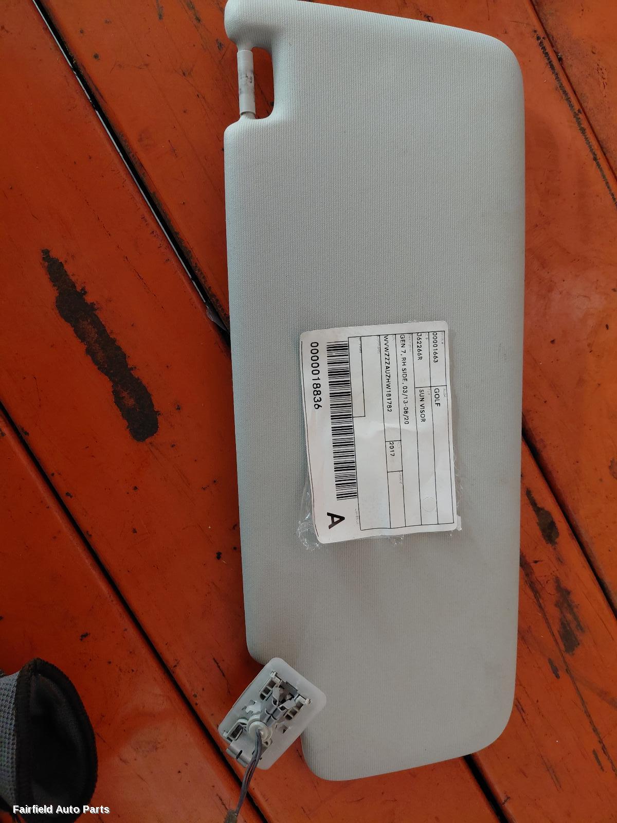 2013-2020 Volkswagen Golf Sunvisor