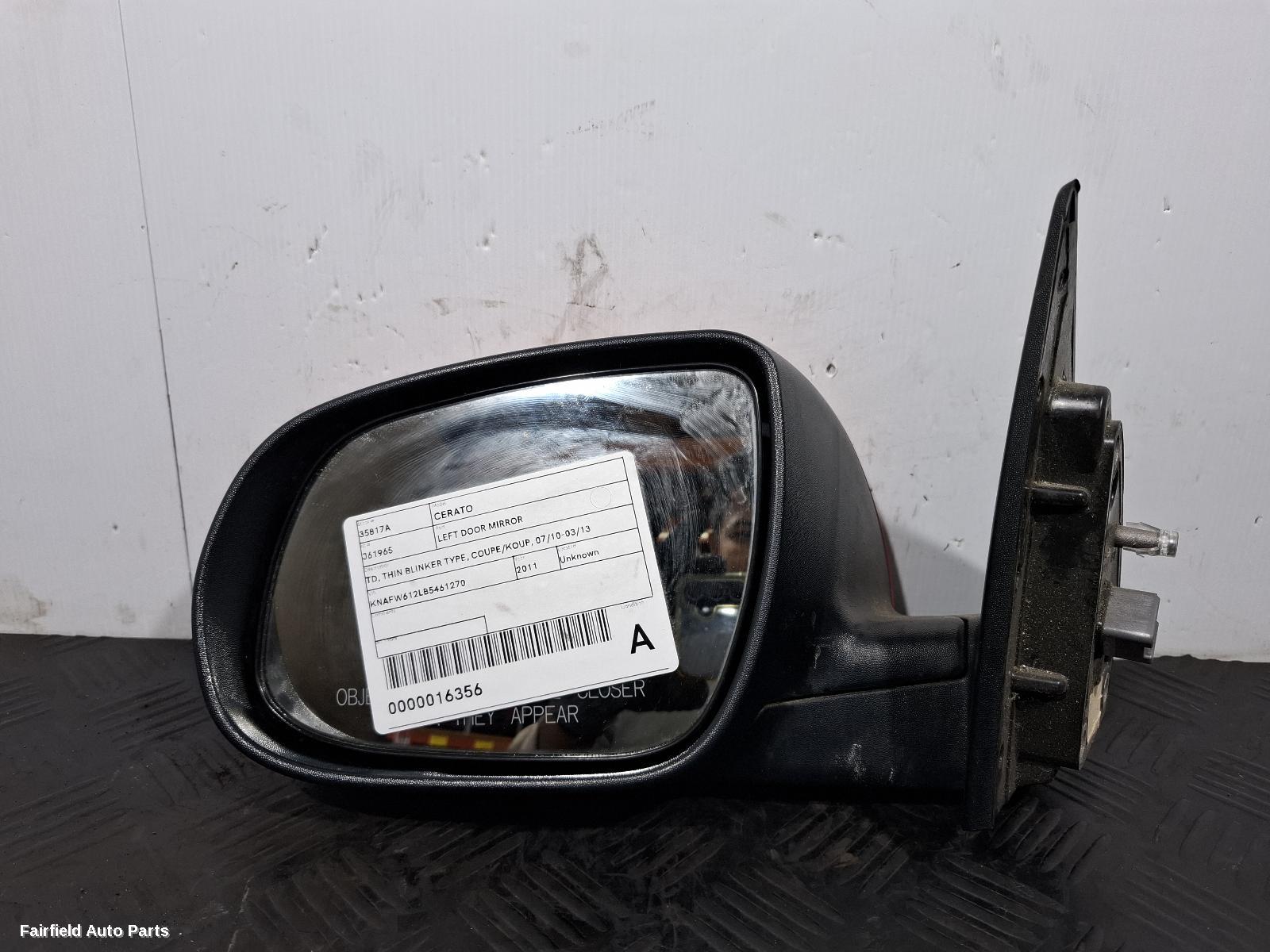 2010-2013 Kia Cerato Left Door Mirror