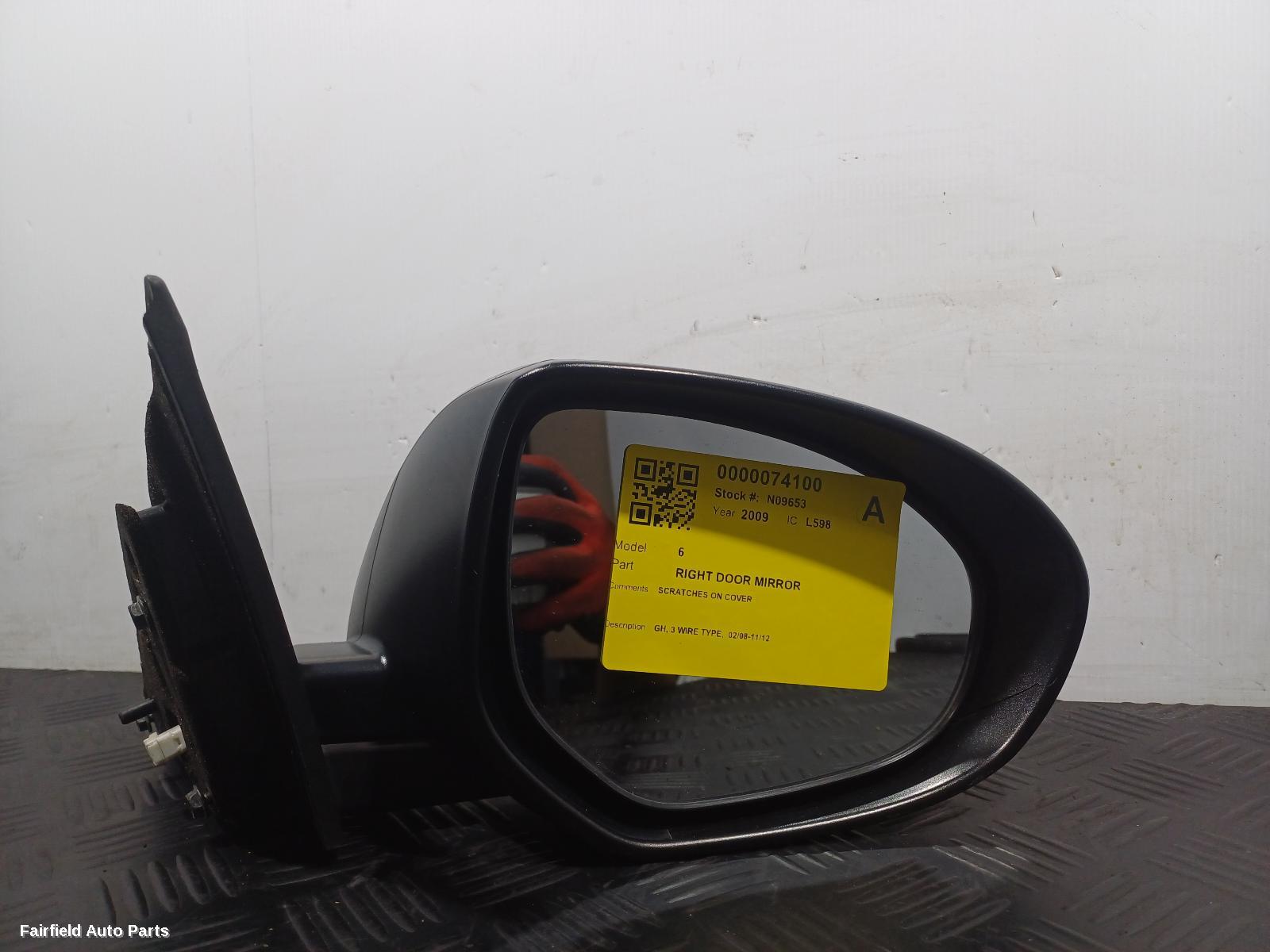 2008-2012 Mazda 6 Right Door Mirror
