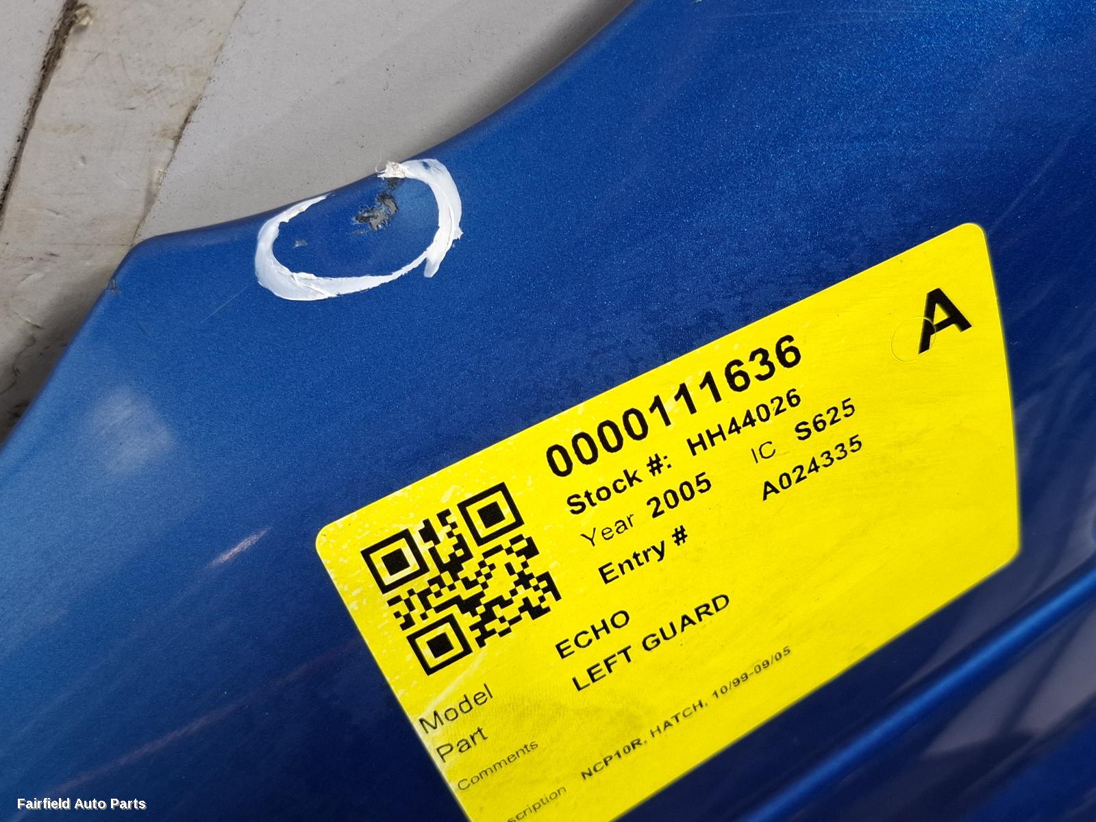 1999-2005 Toyota Echo Left Guard