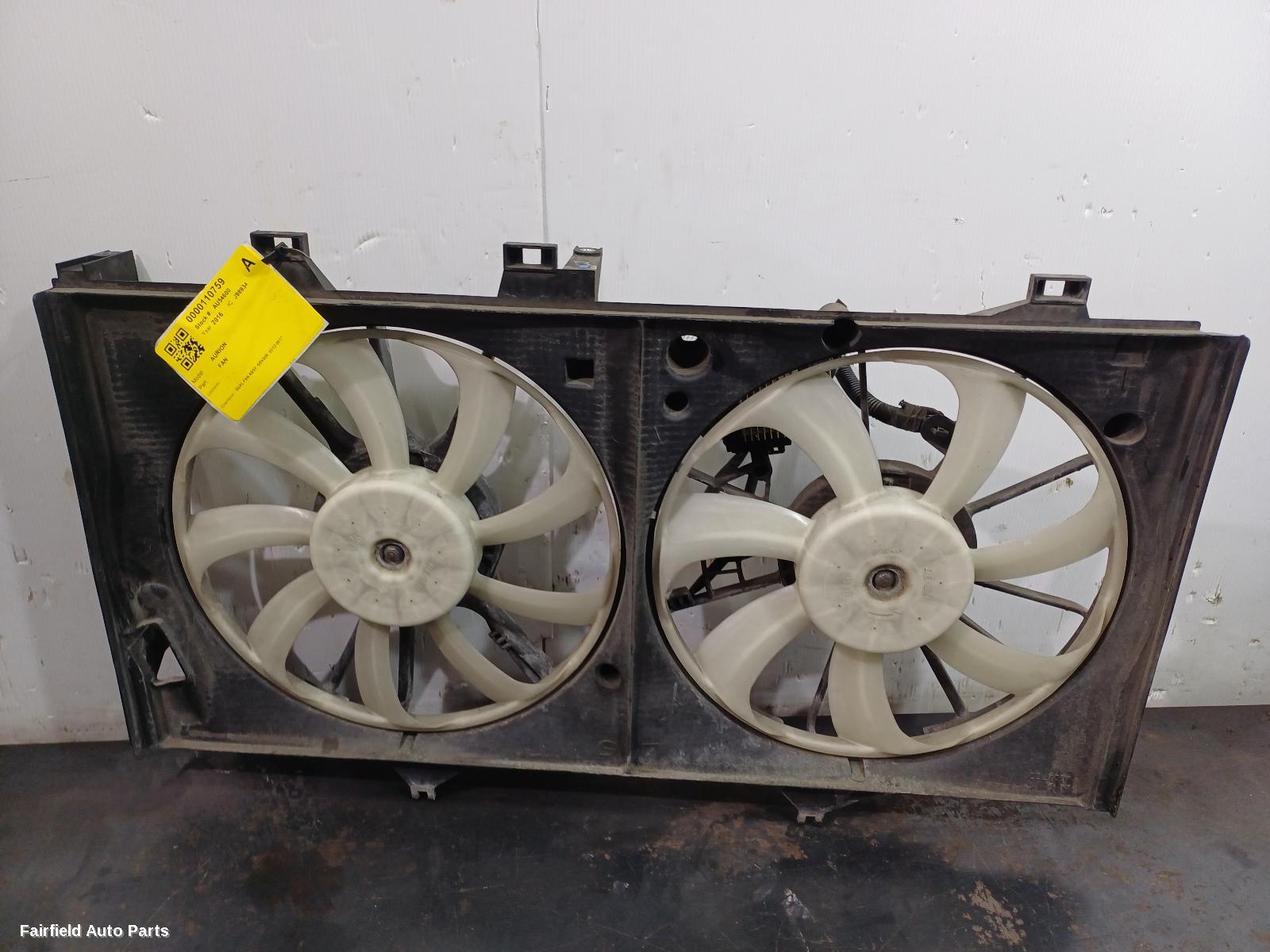 2012-2017 Toyota Aurion Fan