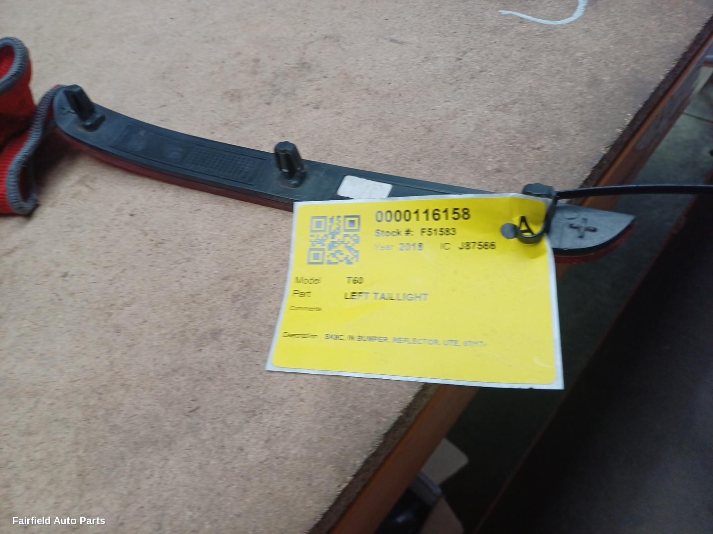 2017-2025 Ldv T60 Left Taillight