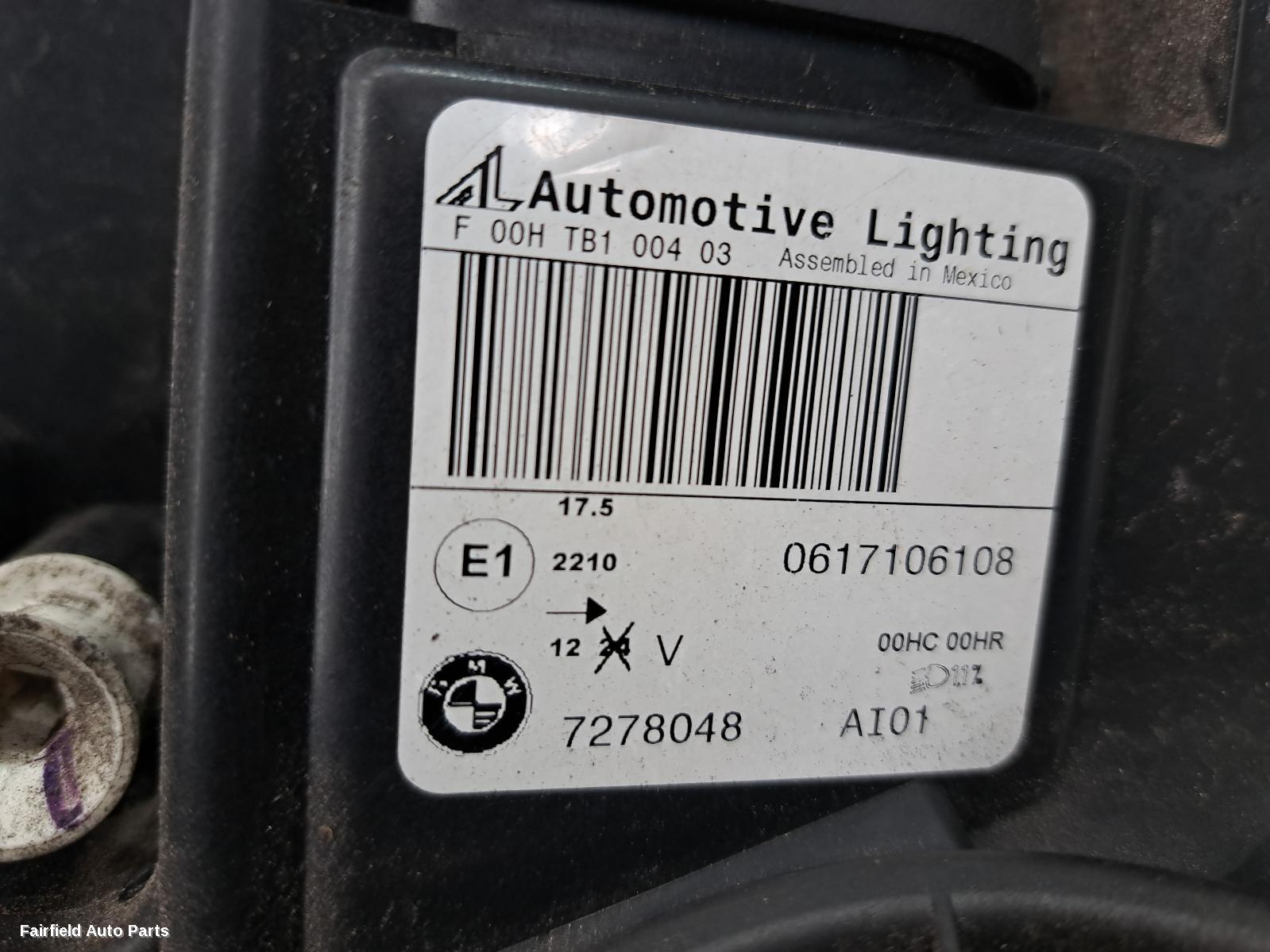 2010-2013 Bmw X5 Right Headlamp