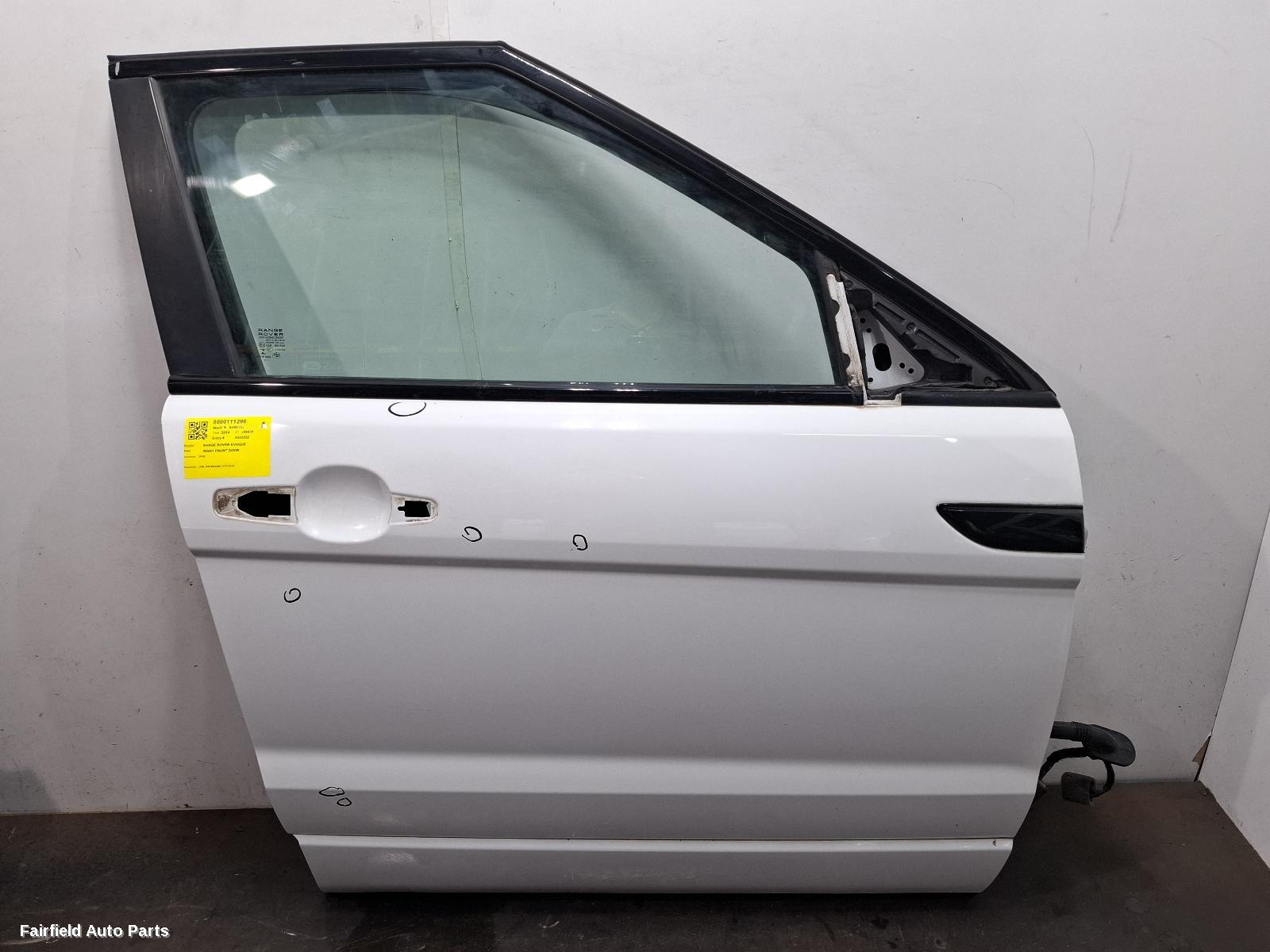 2011-2019 Land Rover Rangerover Evoque Right Front Door
