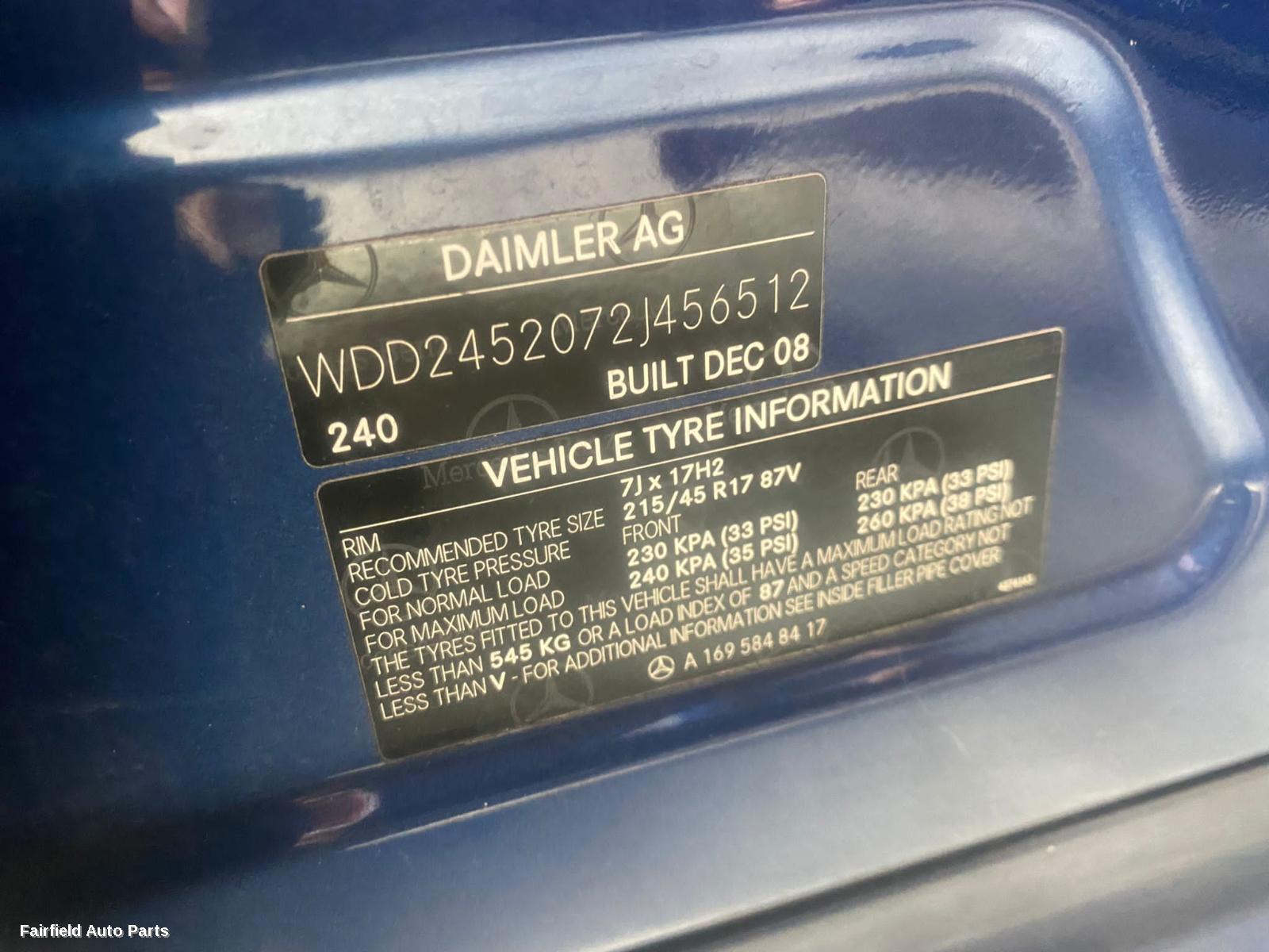 2005-2012 Mercedes B Class Radio Cd Dvd Sat Tv