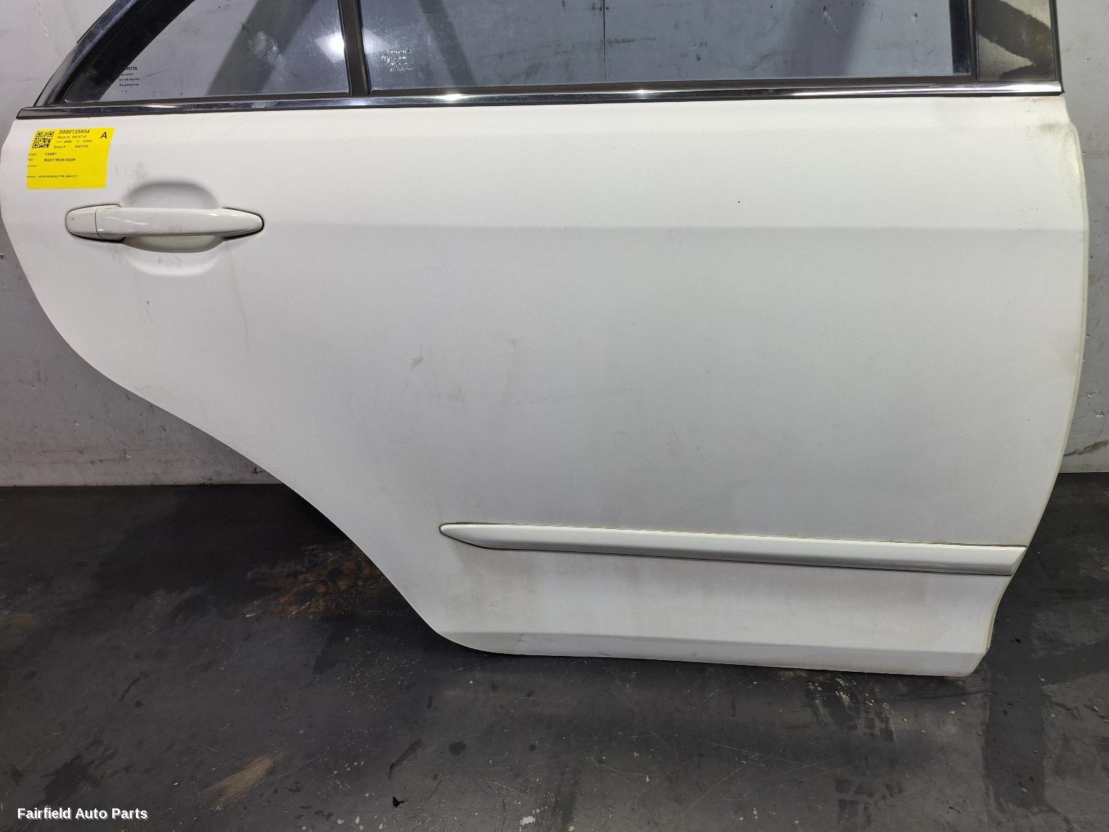 2006-2011 Toyota Camry Right Rear Door Sliding