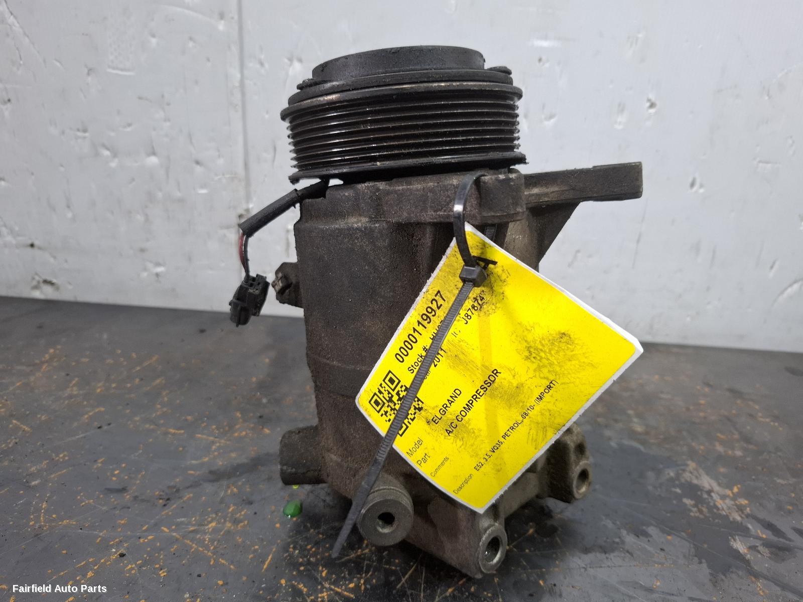 2010-2022 Nissan Elgrand A C Compressor