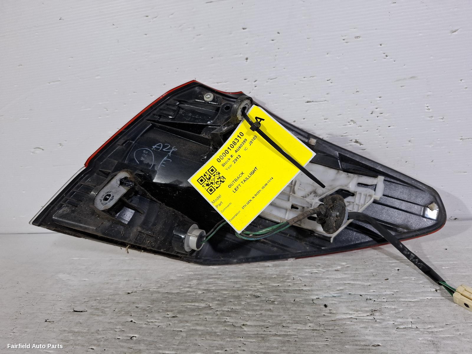 2009-2014 Subaru Outback Left Taillight