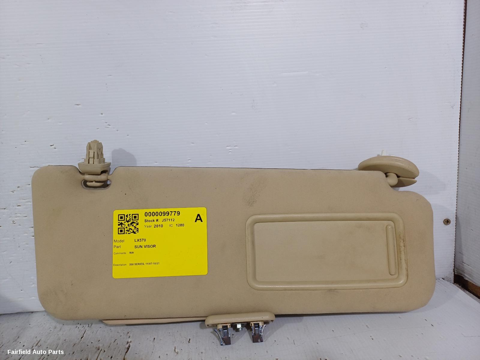 2007-2021 Lexus Lx Series Sunvisor