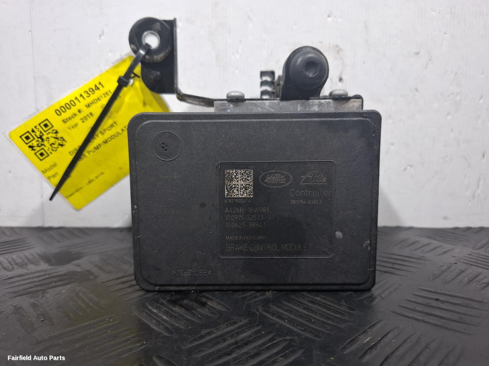 2015-2025 Land Rover Discovery Sport Abs Pump Modulator
