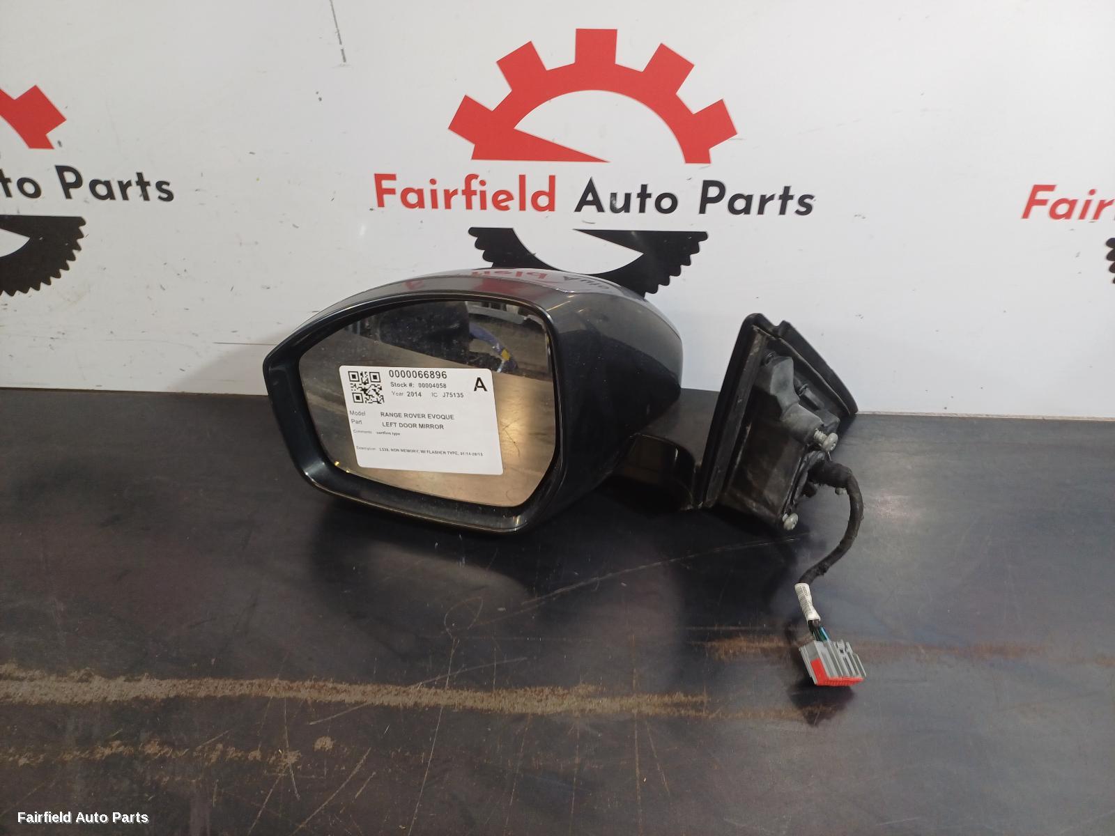 2014-2015 Land Rover Rangerover Evoque Left Door Mirror
