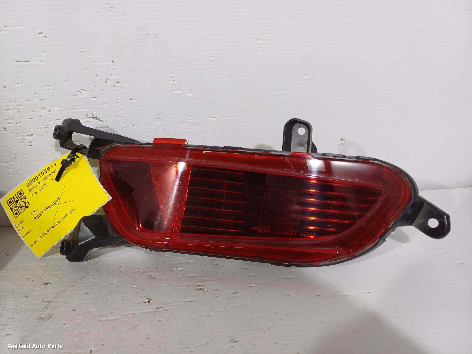 2015-2025 Mazda Cx3 Right Taillight