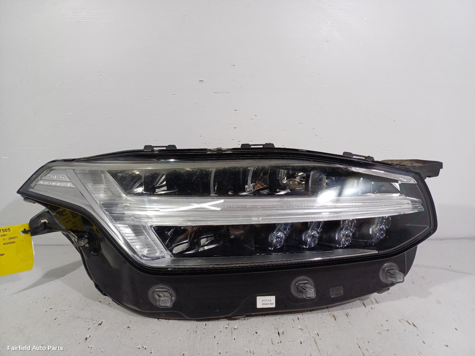 2015-2026 Volvo Xc90 Right Headlamp