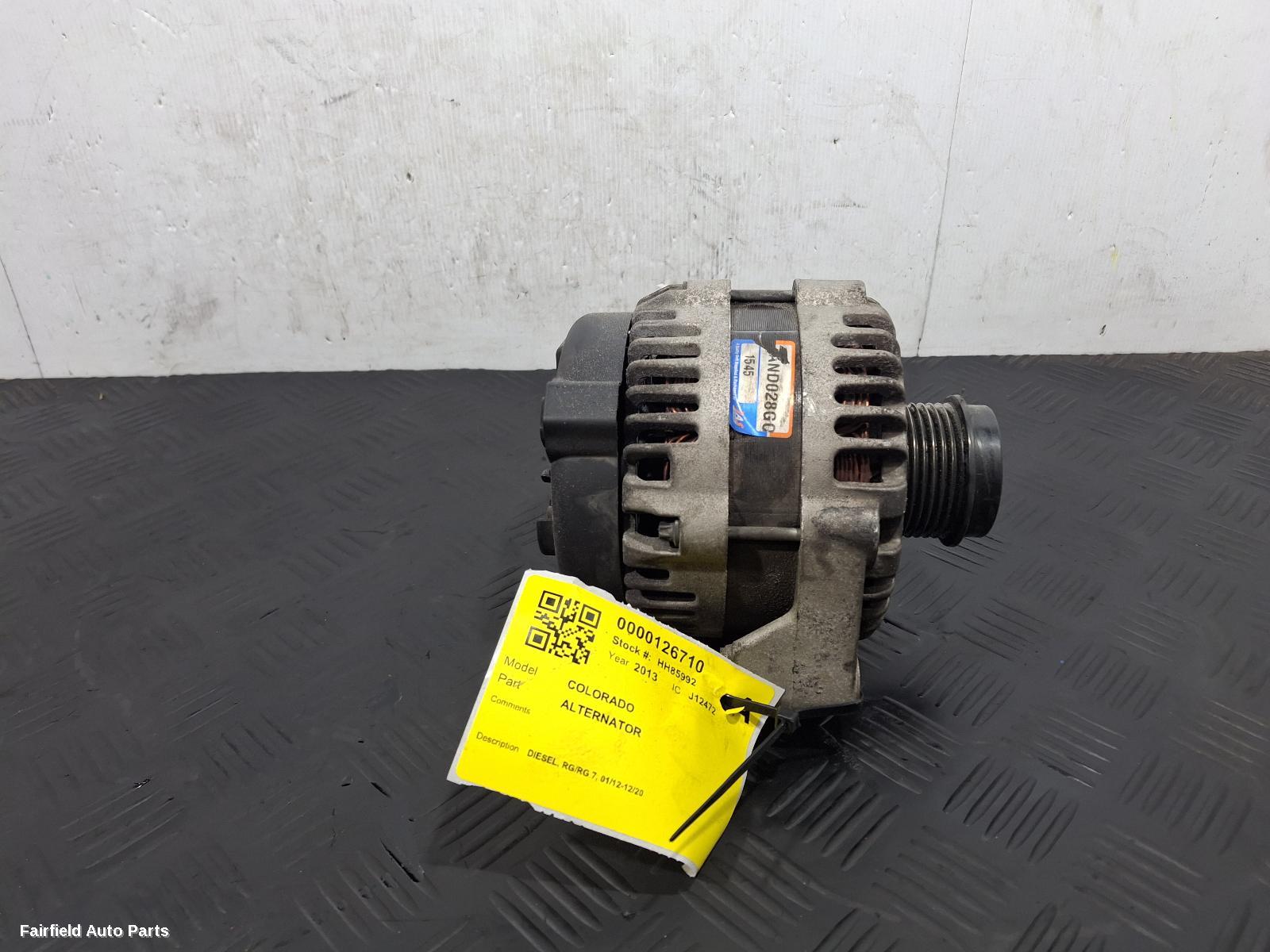 2012-2020 Holden Colorado Alternator