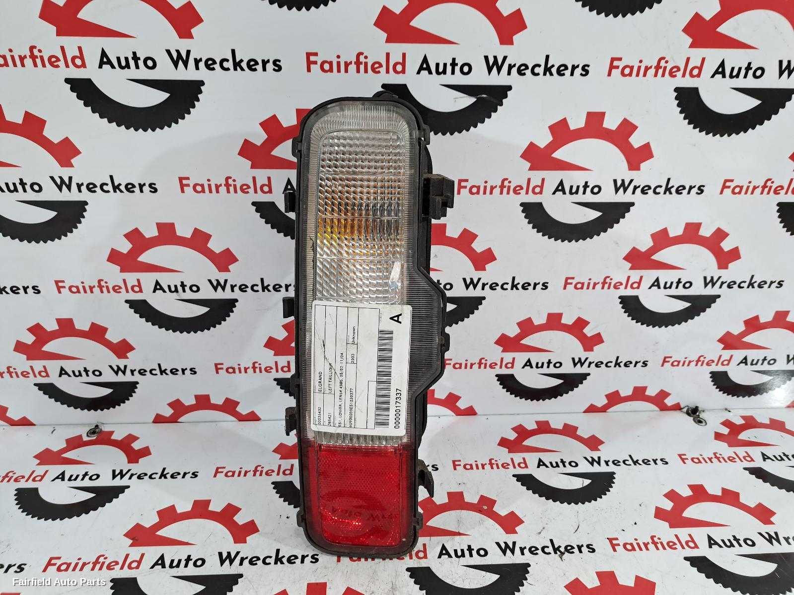 2002-2004 Nissan Elgrand Left Taillight
