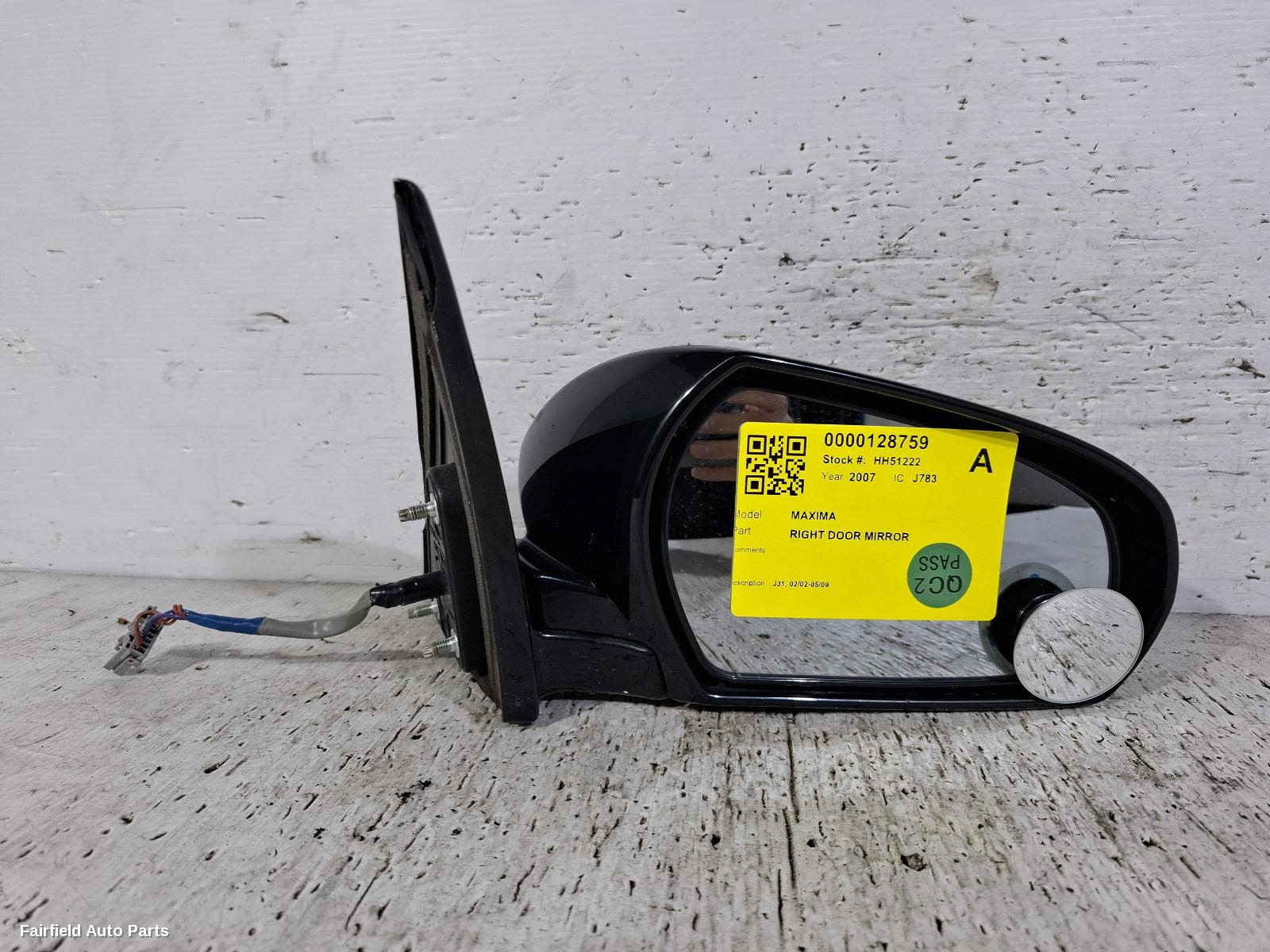 2002-2009 Nissan Maxima Right Door Mirror