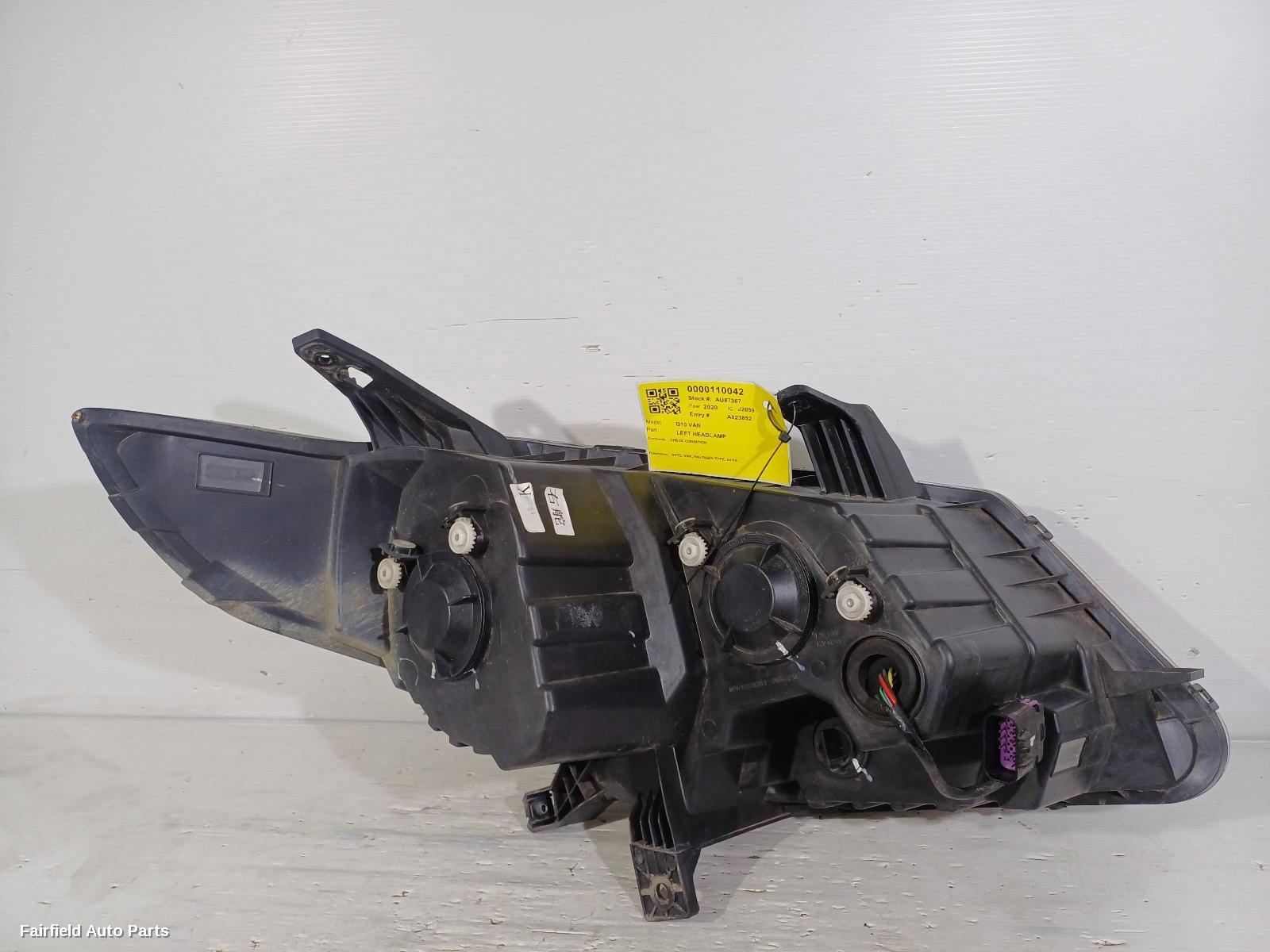 2015-2025 Ldv G10 Left Headlamp