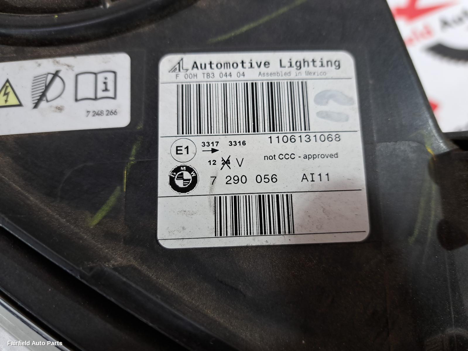 2013-2018 Bmw X5 Right Headlamp