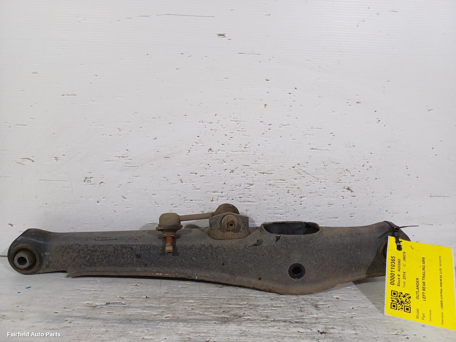 2012-2021 Mitsubishi Outlander Left Rear Trailing Arm