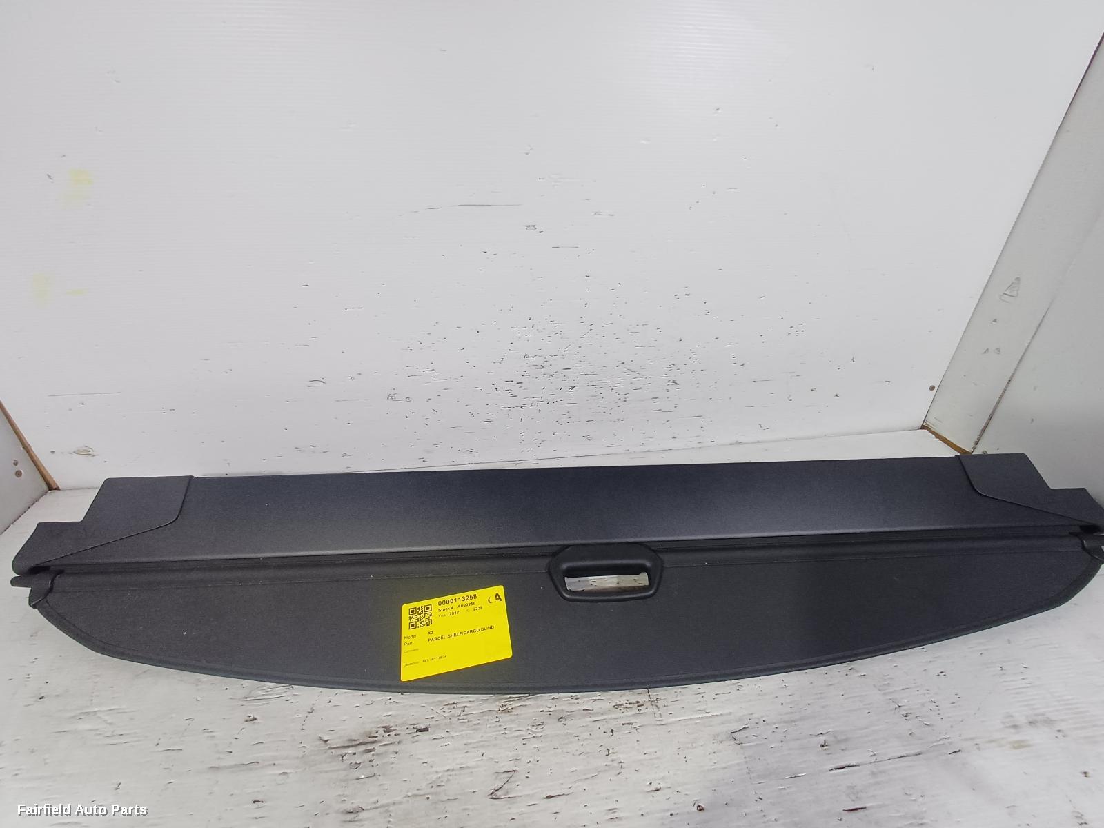 2017-2024 Bmw X3 Parcel Shelf Cargo Blind