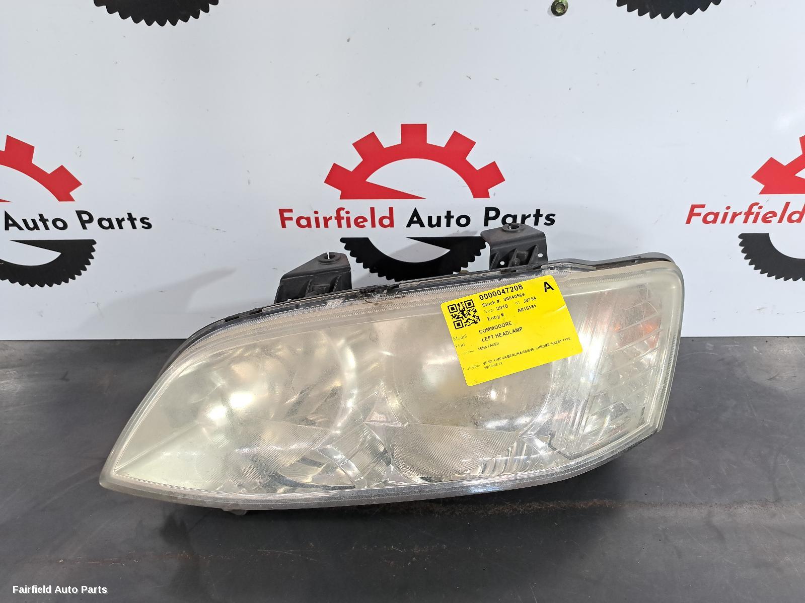 2010 Holden Commodore Left Headlamp