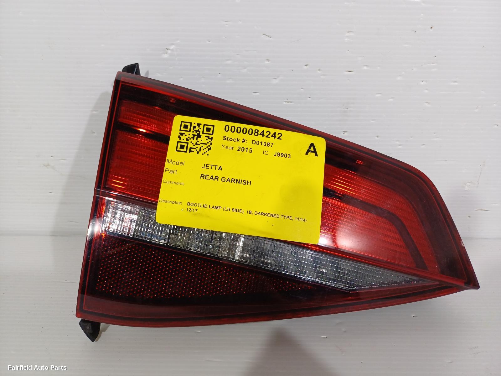 2014-2017 Volkswagen Jetta Rear Garnish
