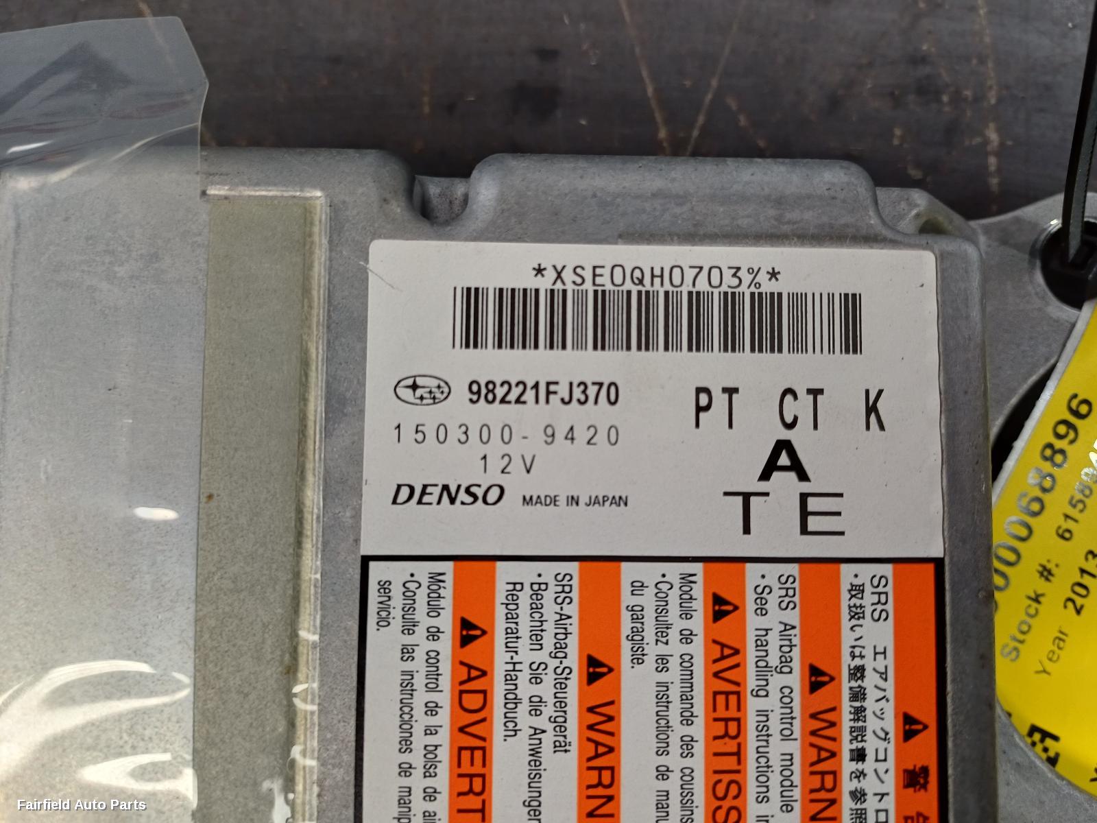 2011-2017 Subaru Xv Airbag Module Sensor