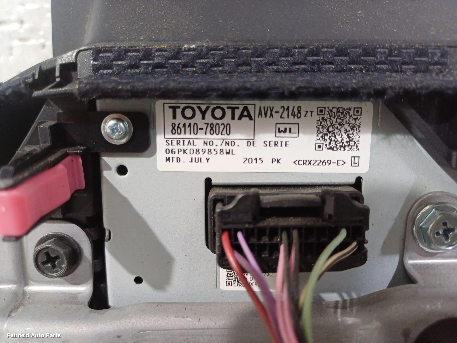 2014-2017 Lexus Nx Radio Cd Dvd Sat Tv