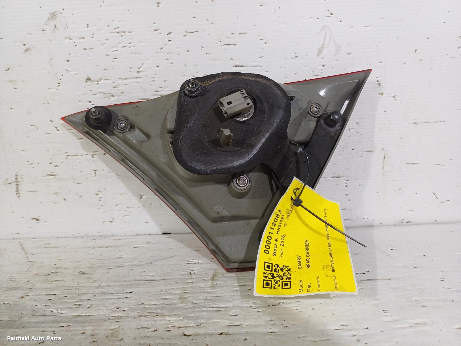 2015-2017 Toyota Camry Rear Garnish