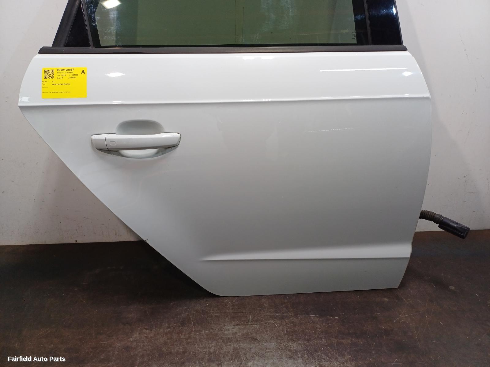 2013-2020 Audi A3 Right Rear Door Sliding