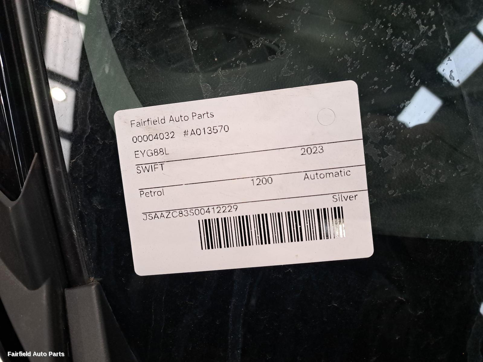 2023 Suzuki Swift Wiper Motor