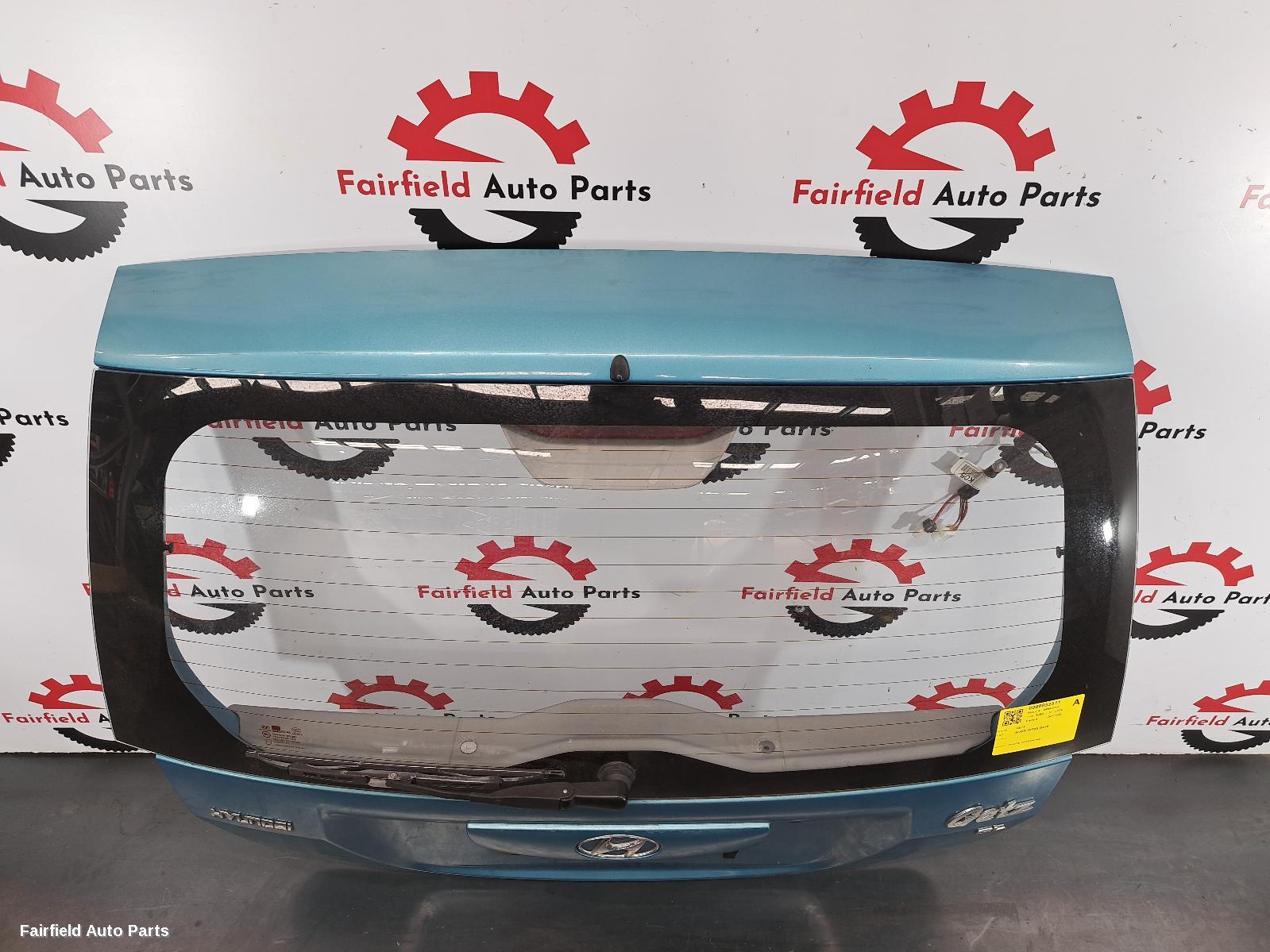 2003 Hyundai Getz Bootlid Tailgate