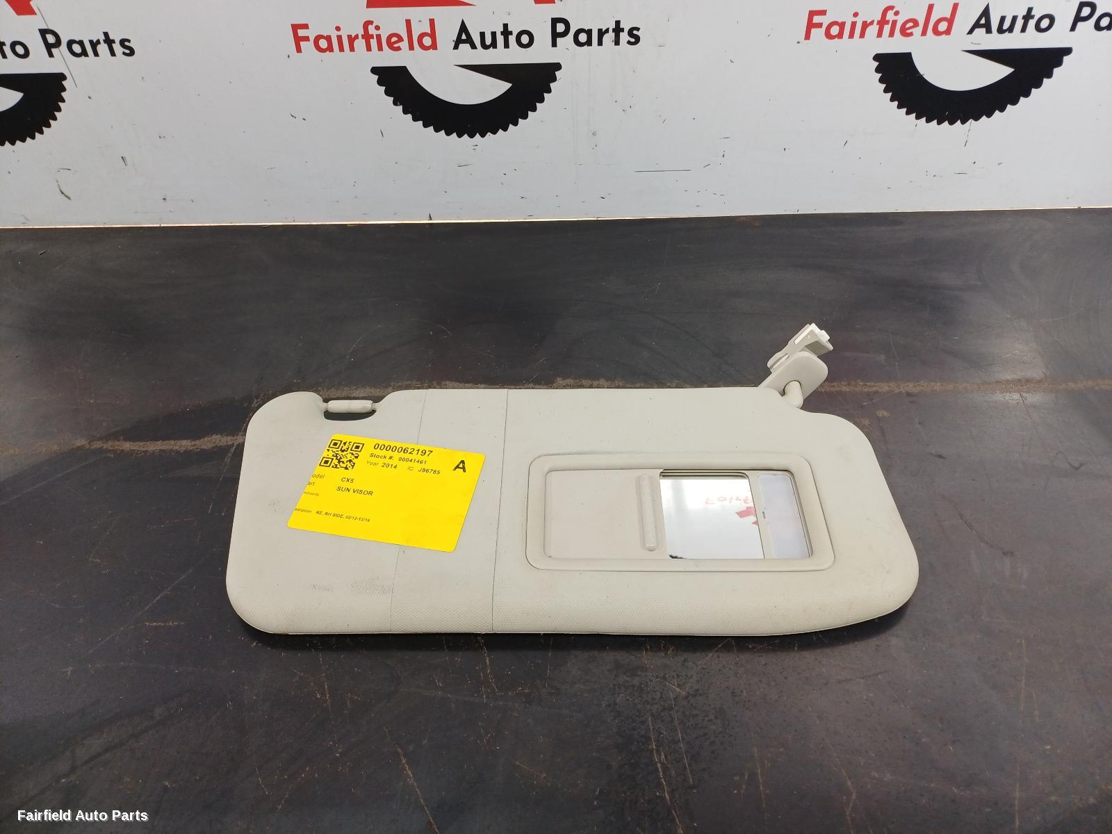 2012-2016 Mazda Cx5 Sunvisor