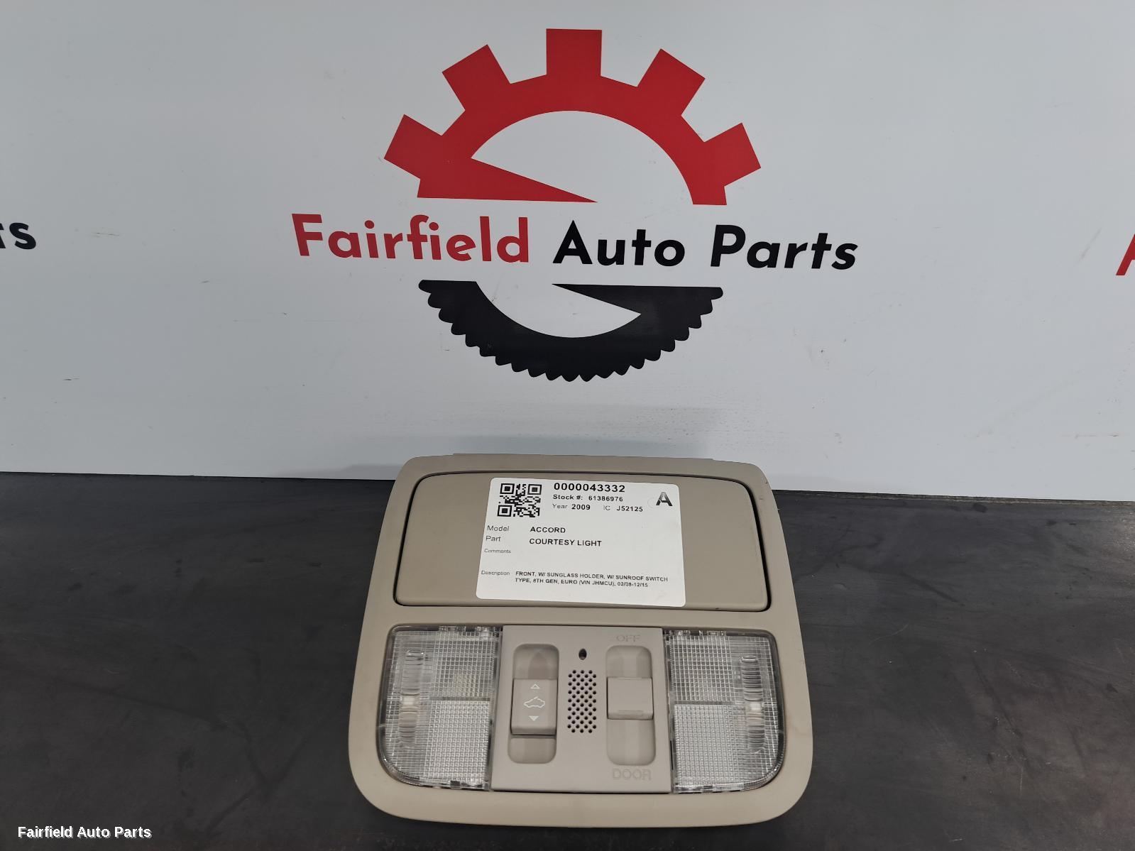 2008-2015 Honda Accord Courtesy Light