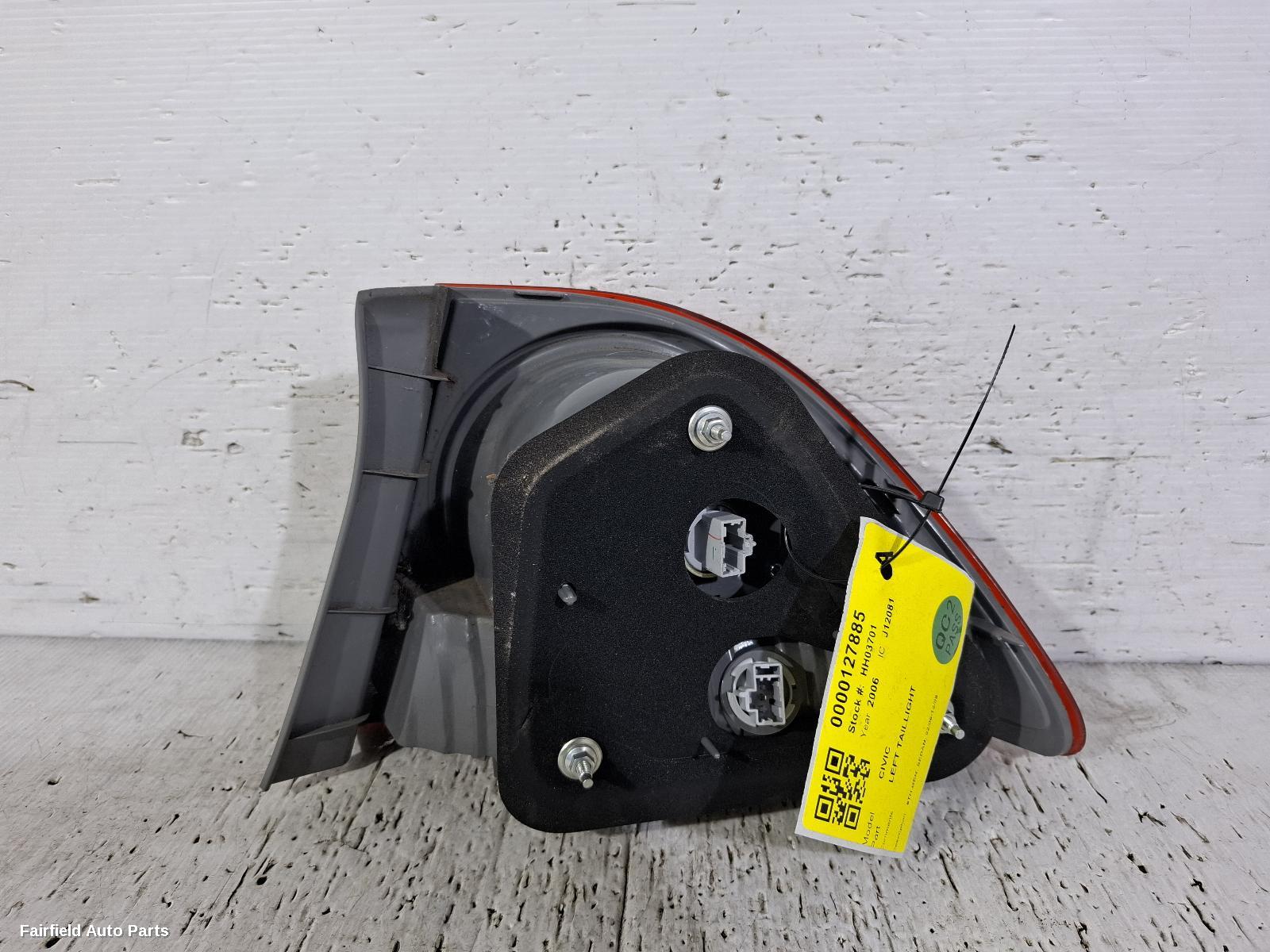 2006-2008 Honda Civic Left Taillight