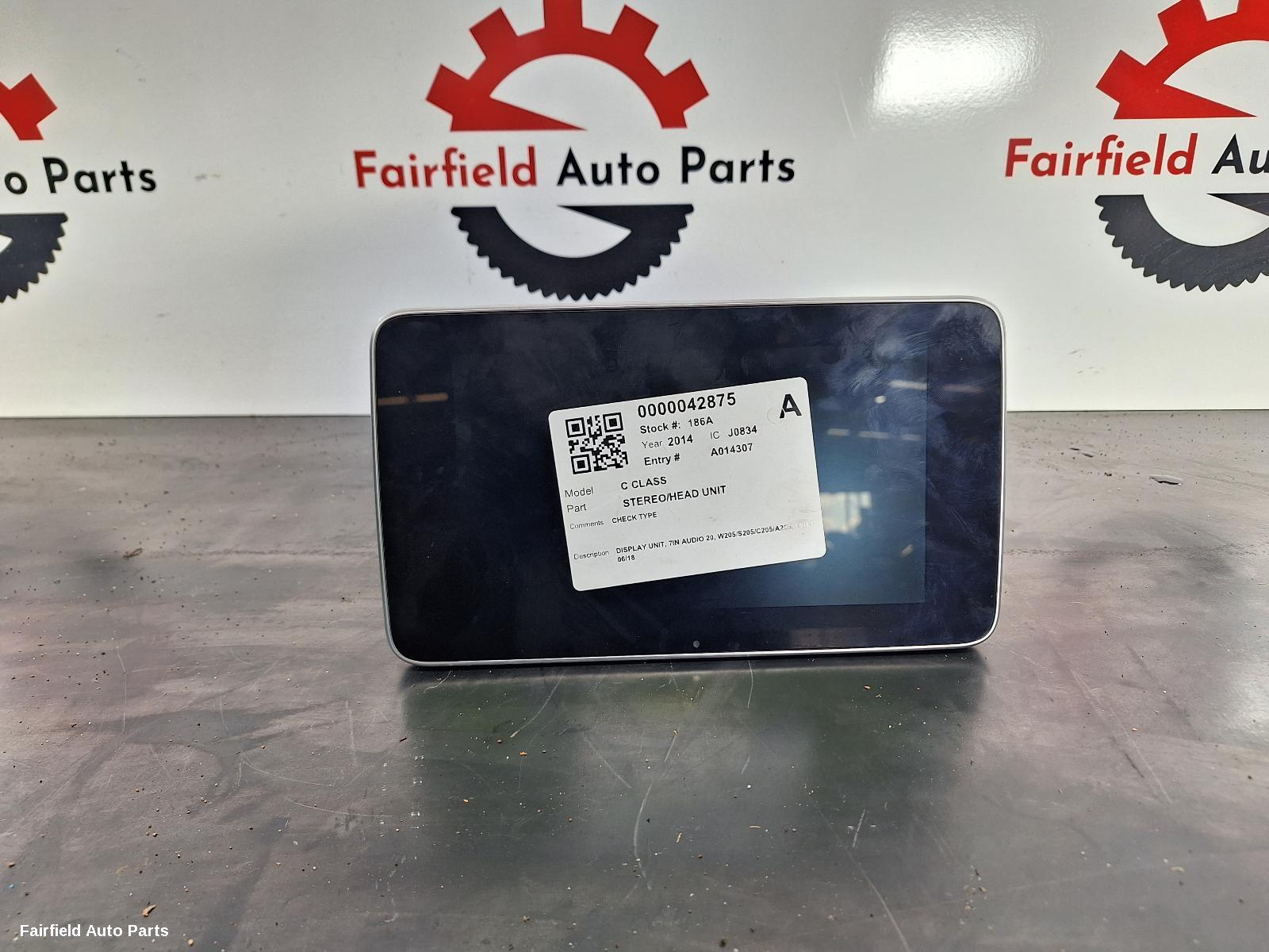 2014-2018 Mercedes C Class Radio Cd Dvd Sat Tv