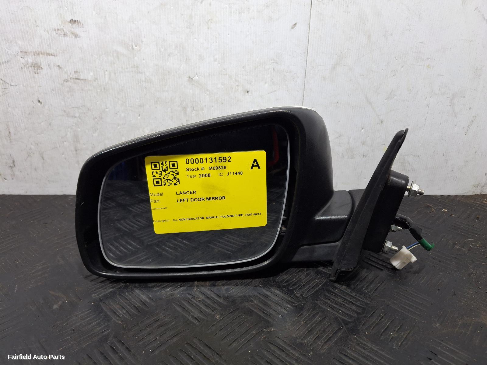 2007-2014 Mitsubishi Lancer Left Door Mirror
