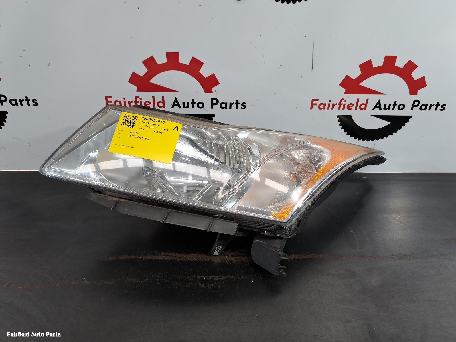 2012 Holden Cruze Left Headlamp