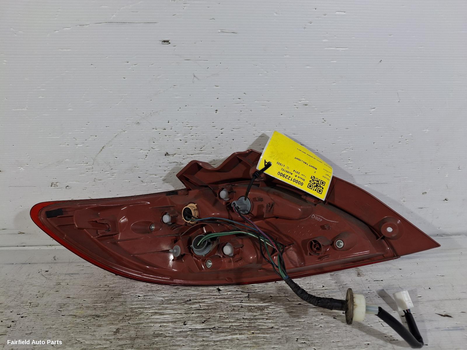2007-2014 Mazda 2 Right Taillight
