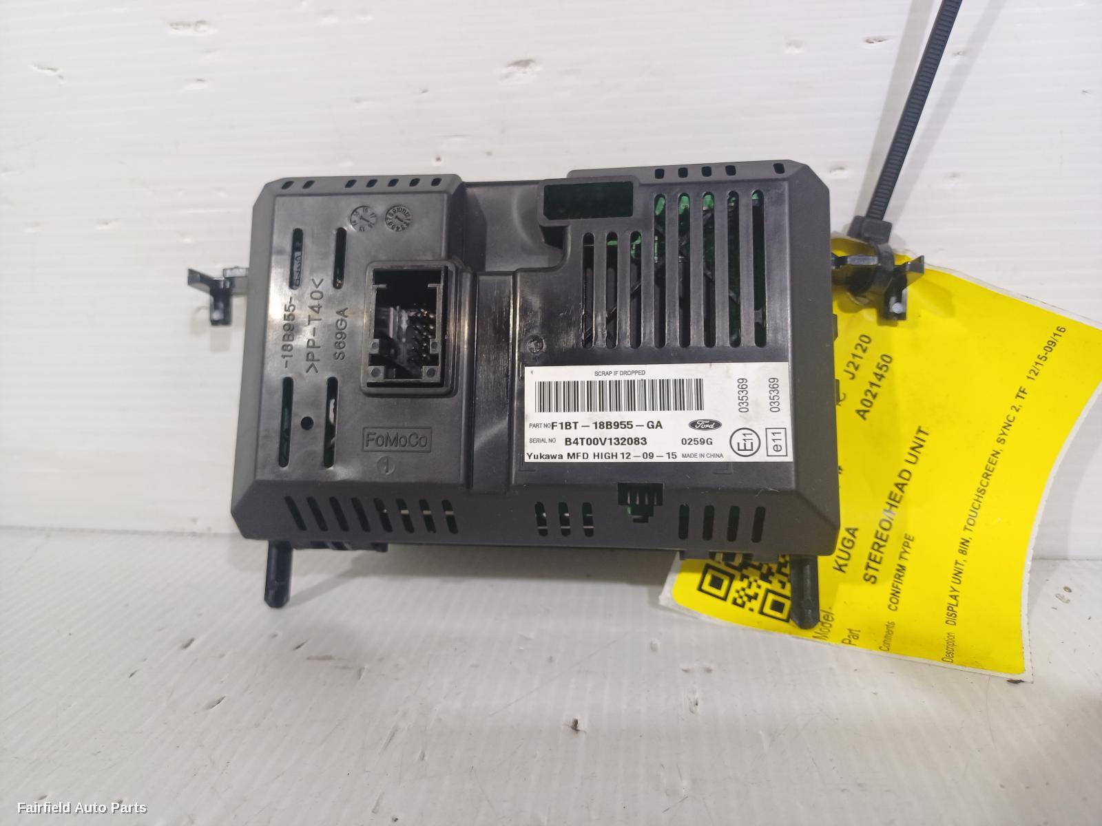 2012-2016 Ford Kuga Radio Cd Dvd Sat Tv