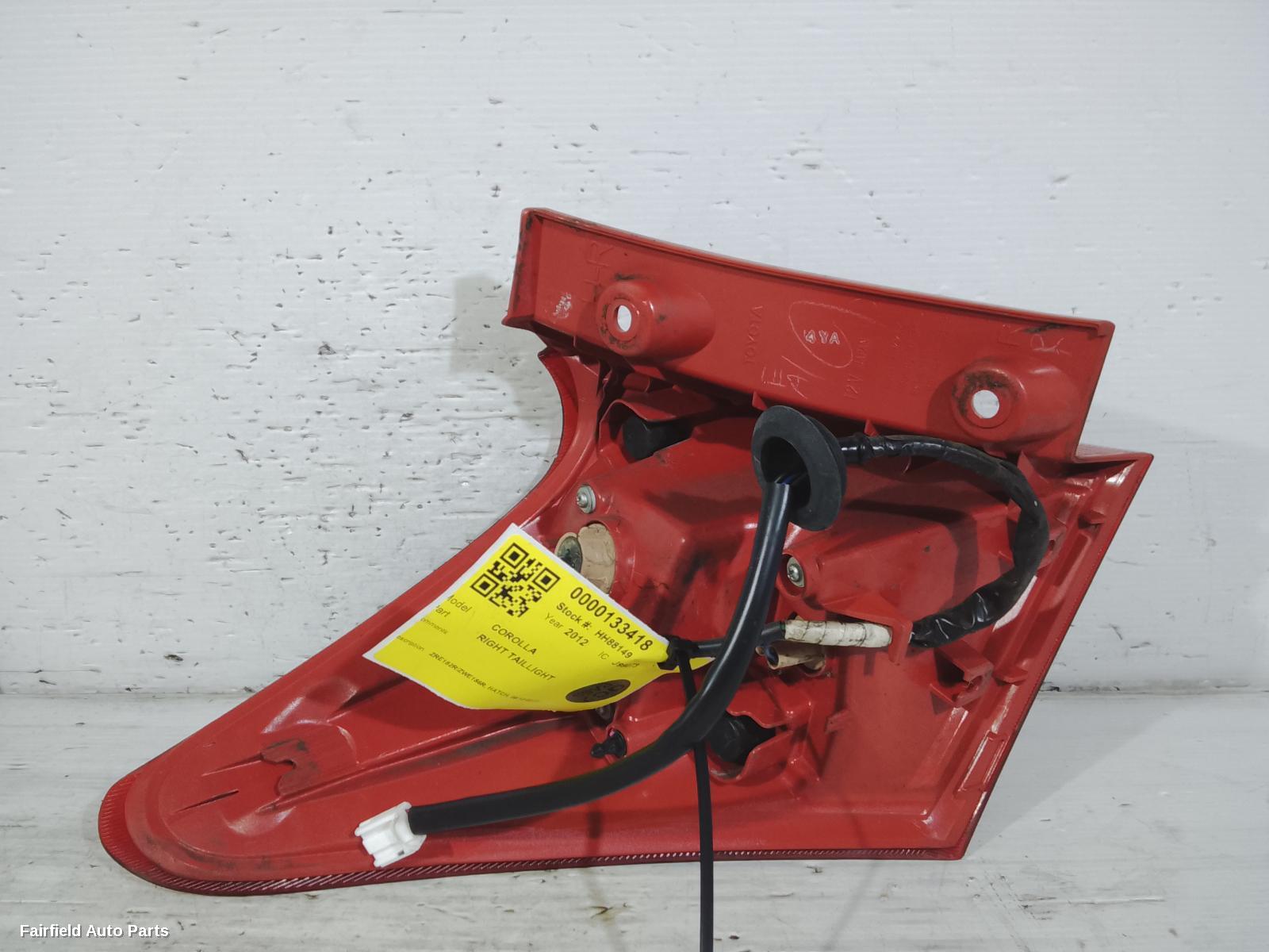 2012-2015 Toyota Corolla Right Taillight