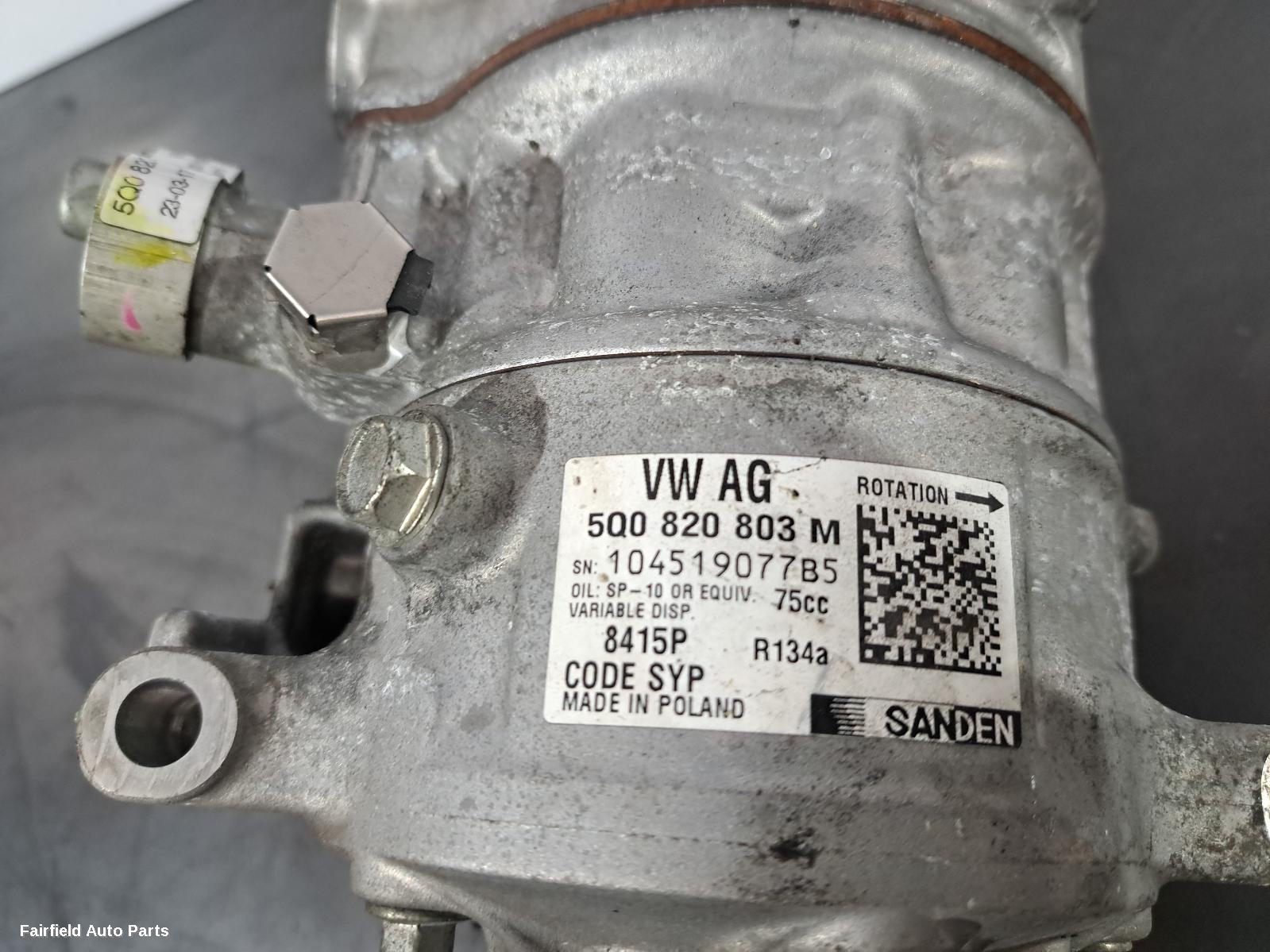 2017 Volkswagen Golf A C Compressor