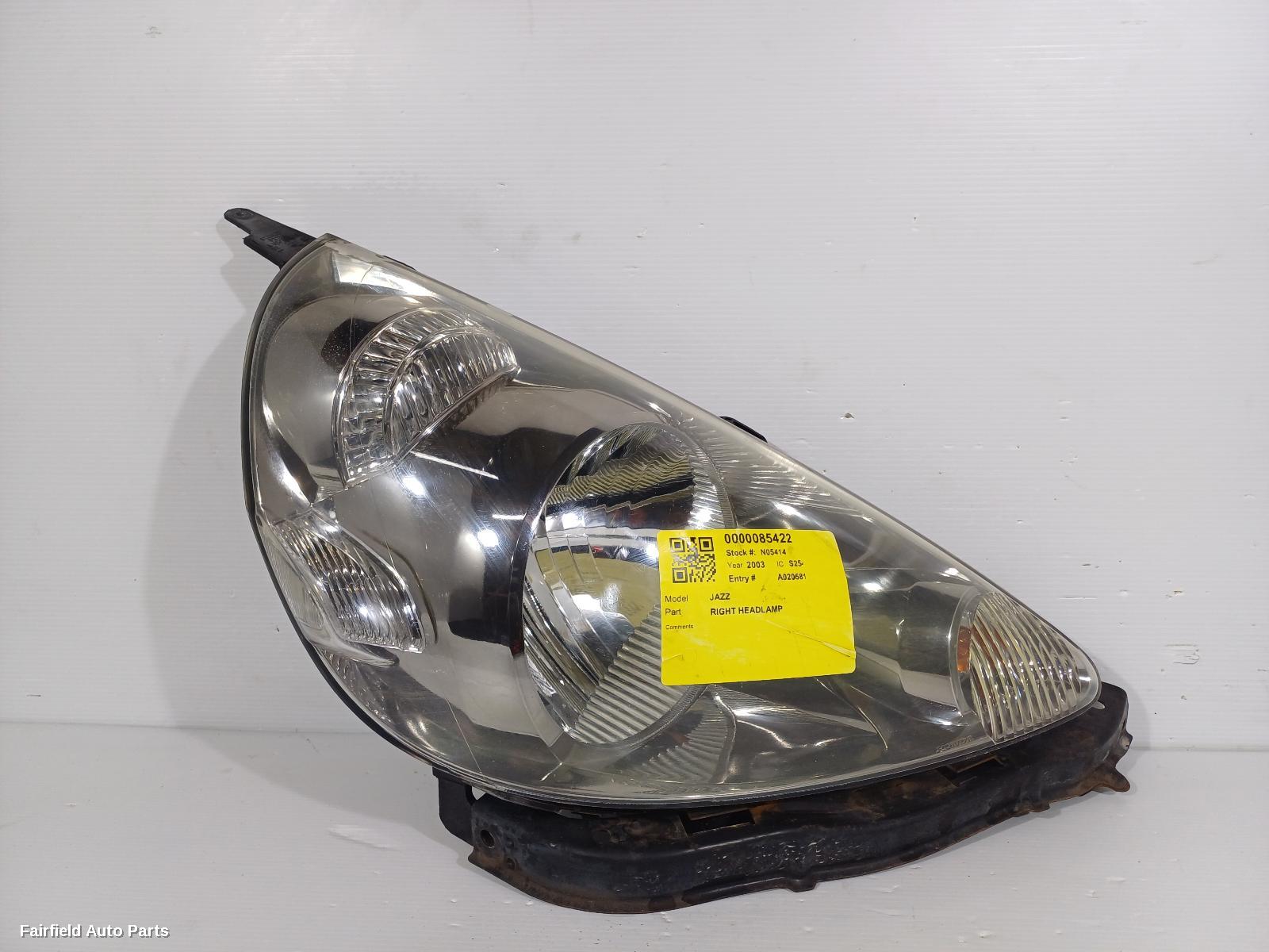 2002-2004 Honda Jazz Right Headlamp