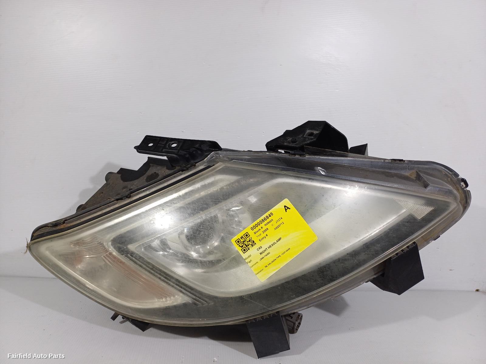 2007-2009 Mazda Cx9 Right Headlamp