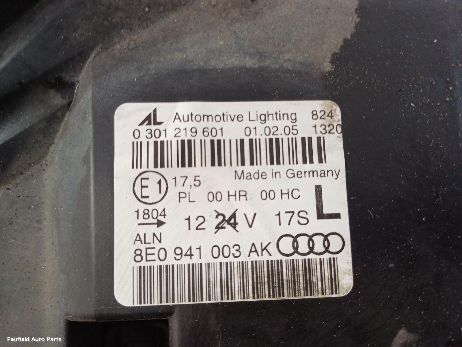 2004-2009 Audi A4 Left Headlamp