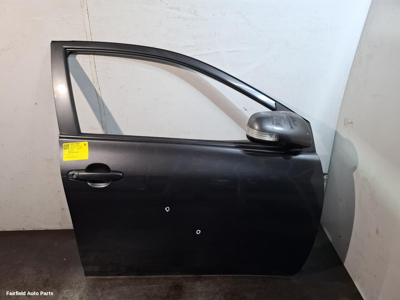 2007-2013 Toyota Corolla Right Front Door